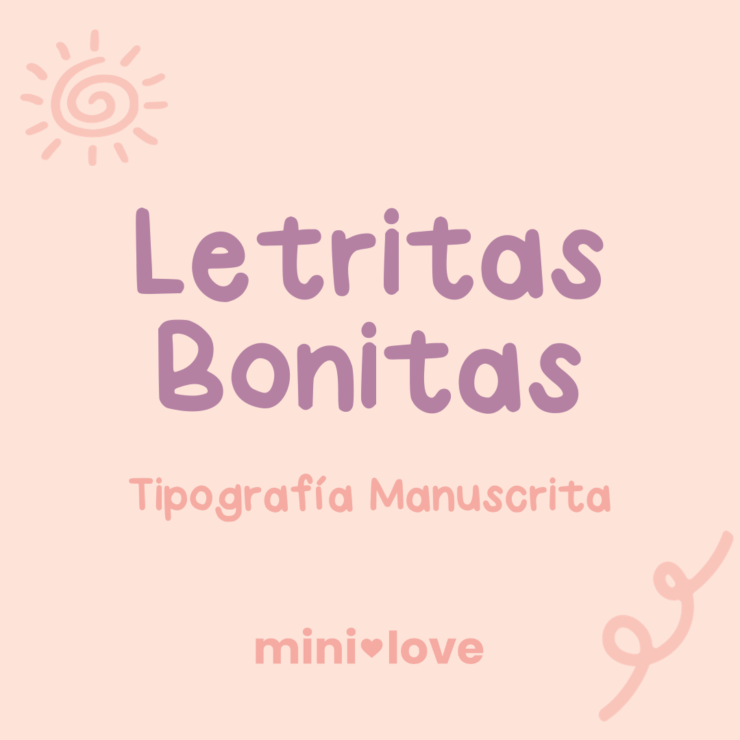 Tipografía Letritas Bonitas