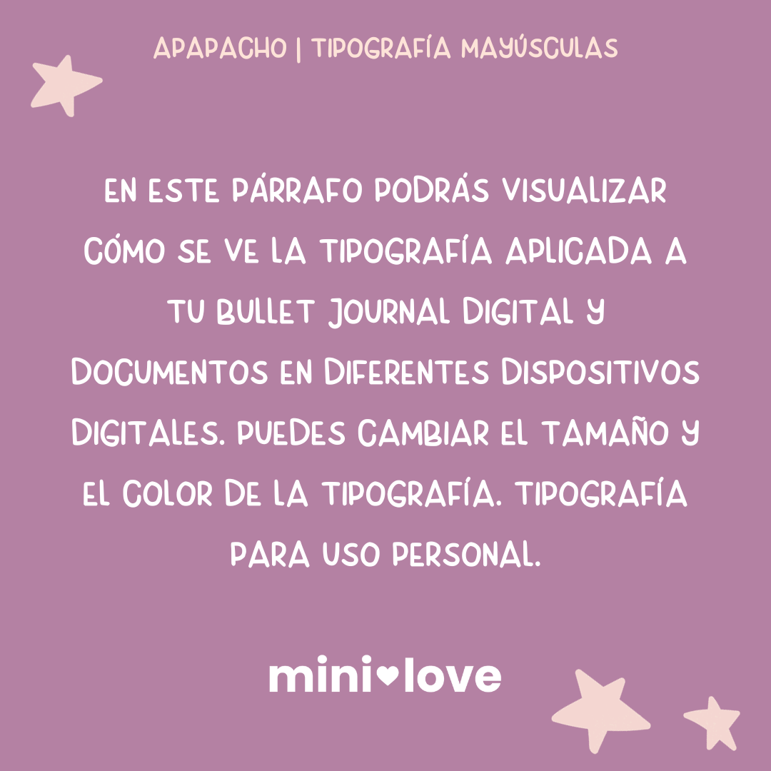 Tipografía Apapacho