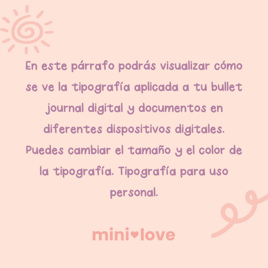 Tipografía Letritas Bonitas