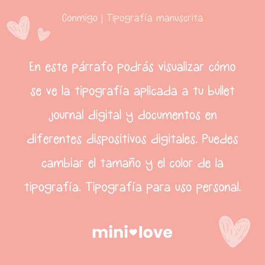 Tipografía Conmigo