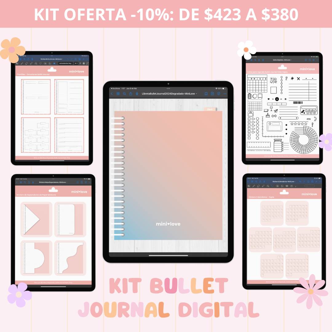 Kit Bullet Journal Digital - Vertical
