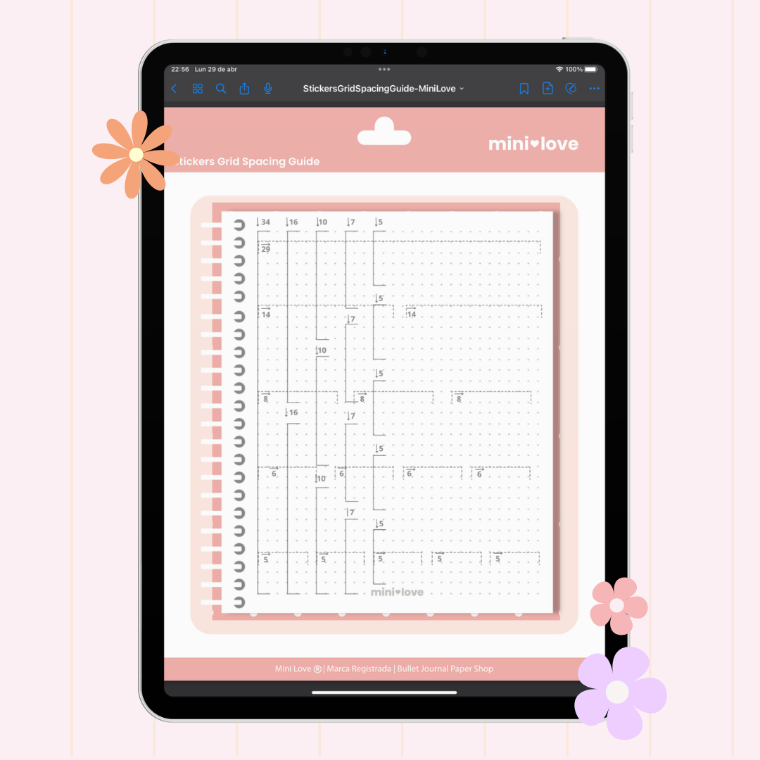 ¡Gratis! Sticker Digital - Grid Spacing Guide