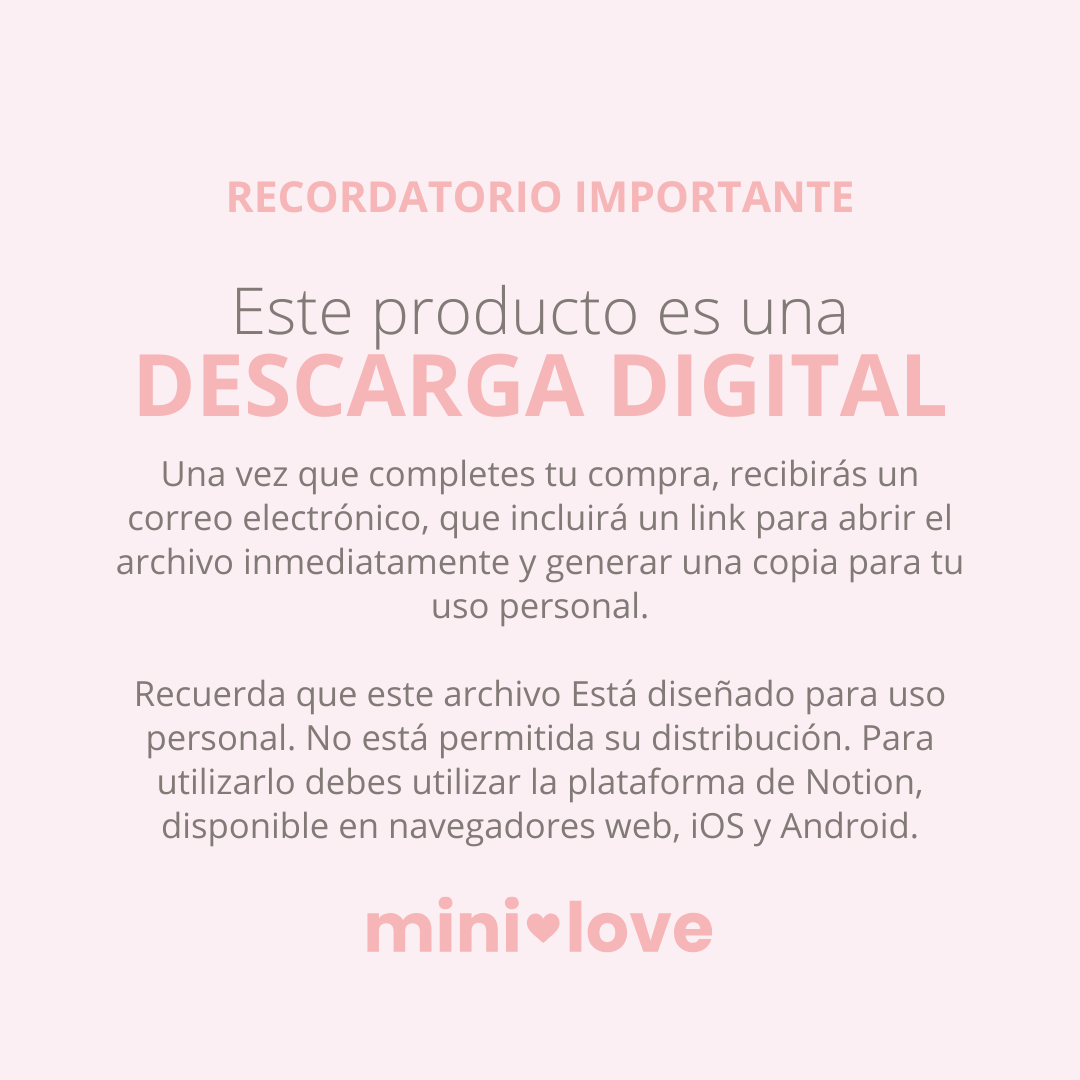 Bullet Journal Anual para Notion