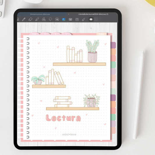 Sticker Digitales - Lectura