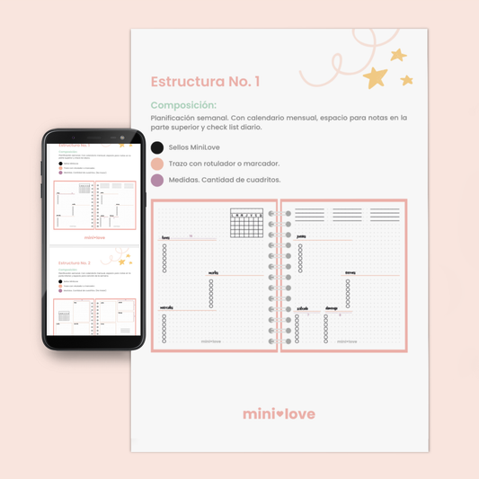 Guía Digital Bullet Journal - 12 Estructuras Semanales