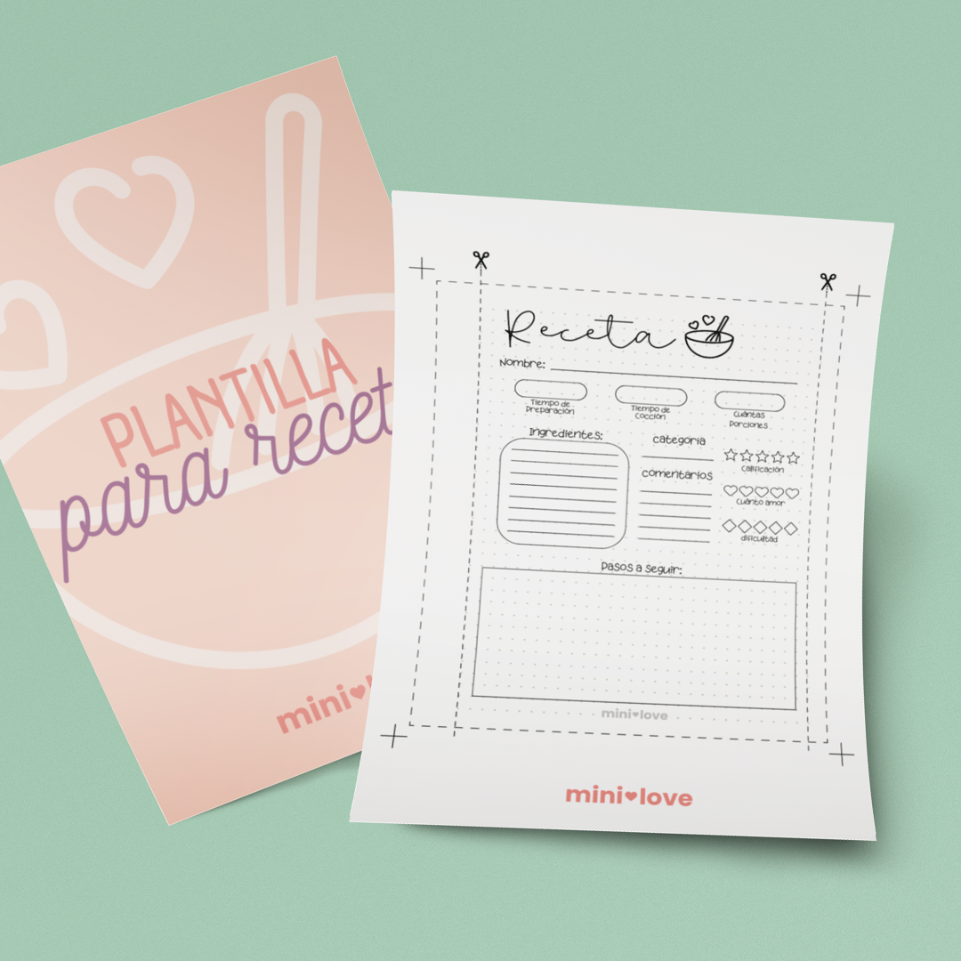 Receta - Plantilla para impresión