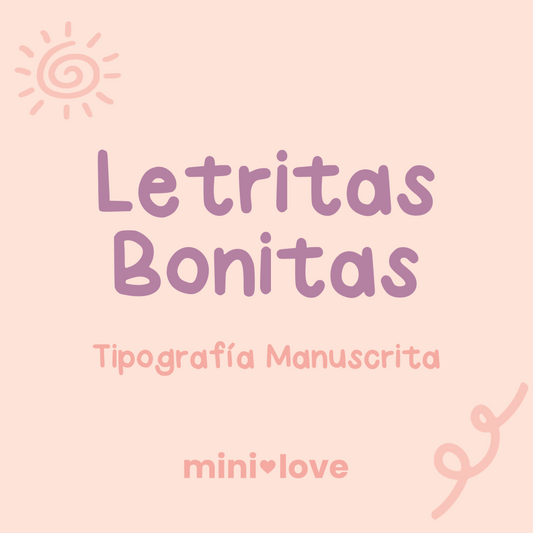 Tipografía Letritas Bonitas