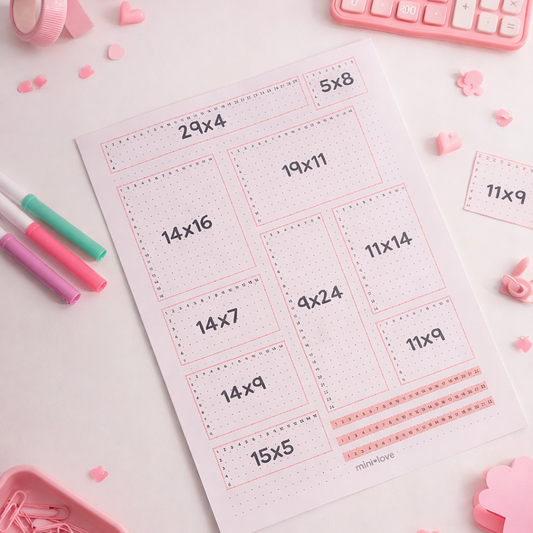 Grid Spacing Guide - Imprimible