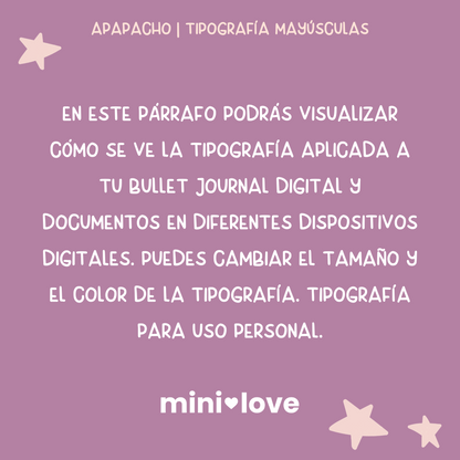 Tipografía Apapacho