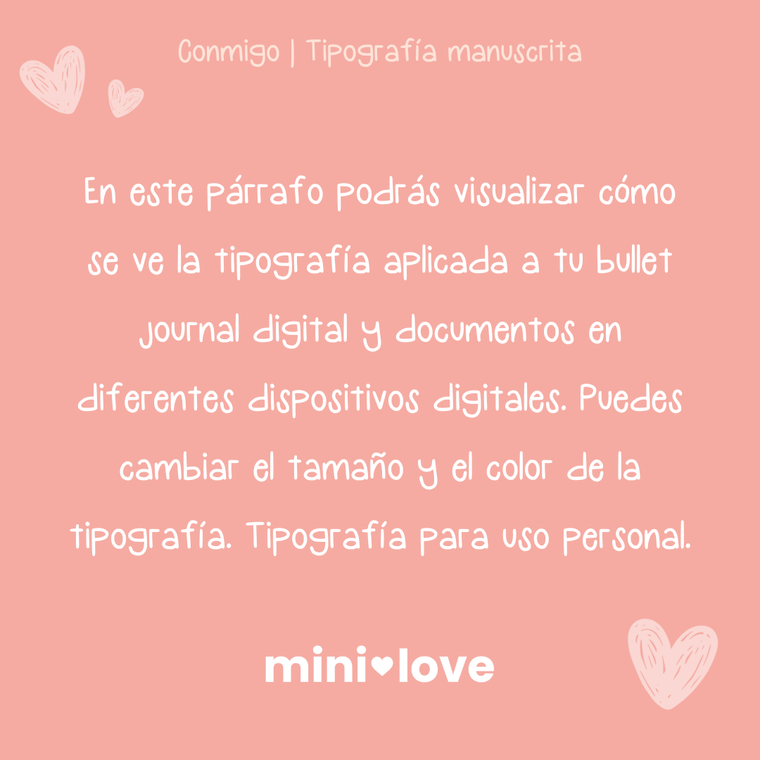 Tipografía Conmigo