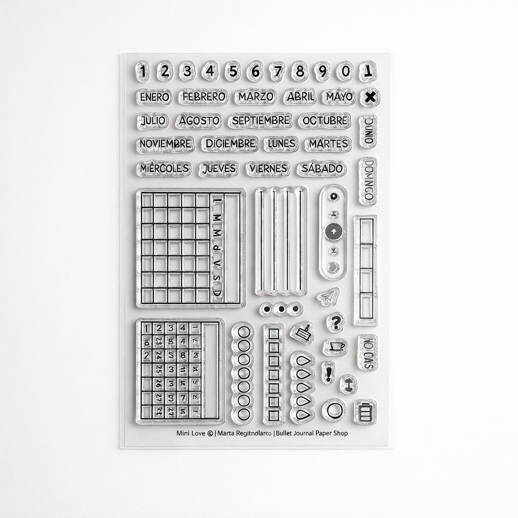 Sellos para Agenda Bullet Journal