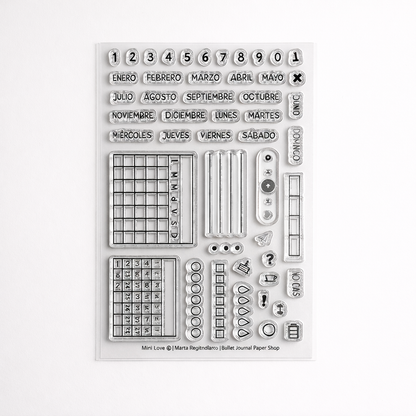 Sellos para Agenda Bullet Journal