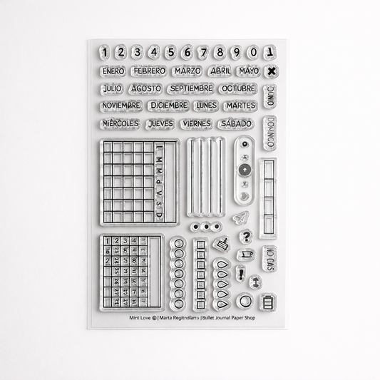 Sellos para Agenda Bullet Journal