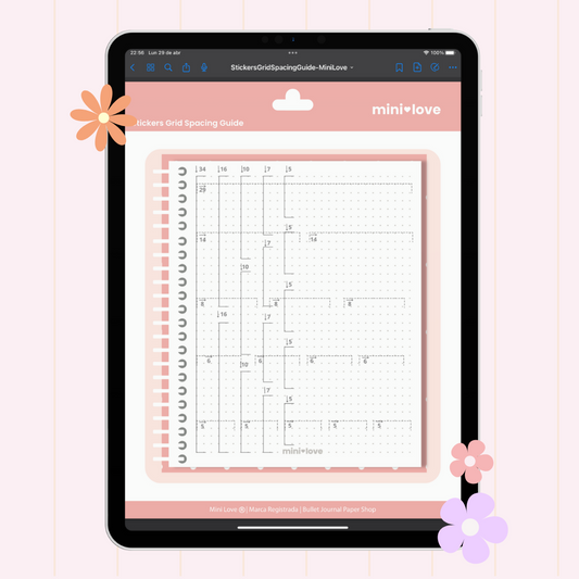 Sticker Digitales - Grid Spacing Guide