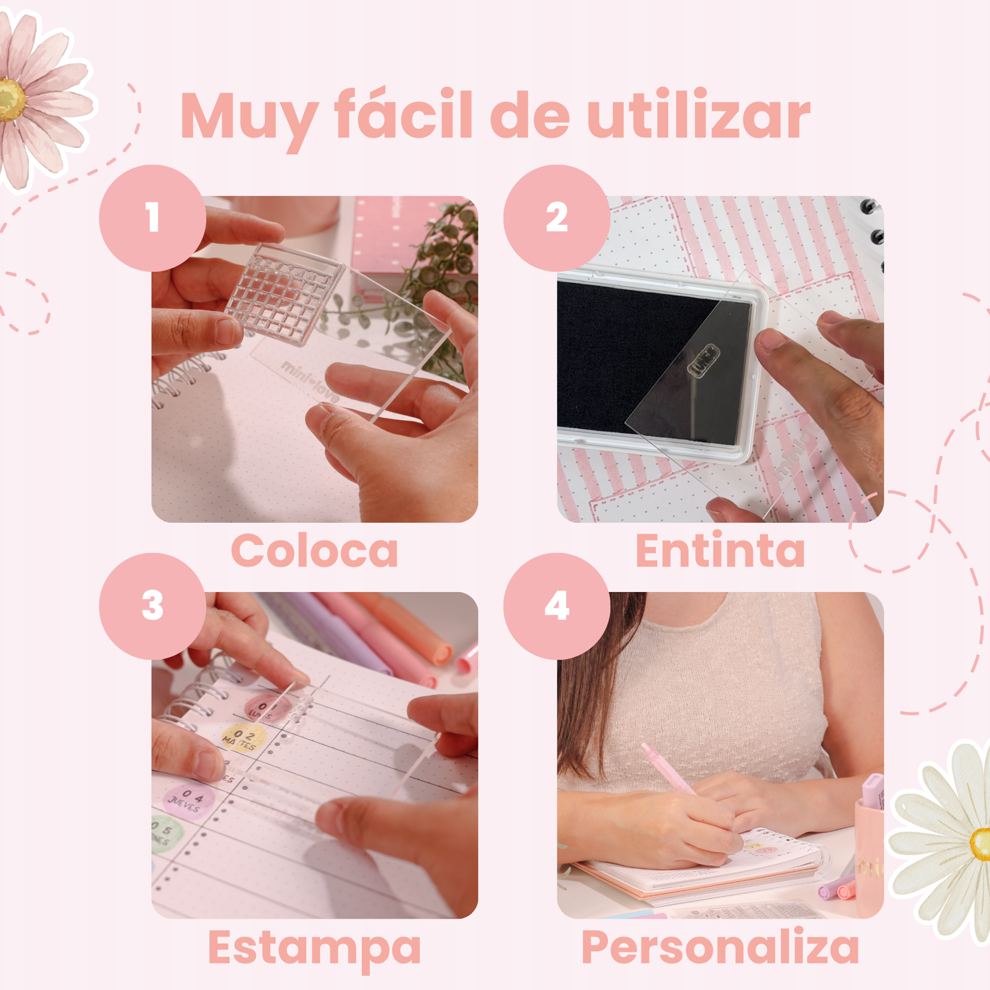 Sellos para Agenda Bullet Journal