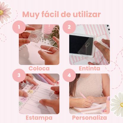Sellos para Agenda Bullet Journal