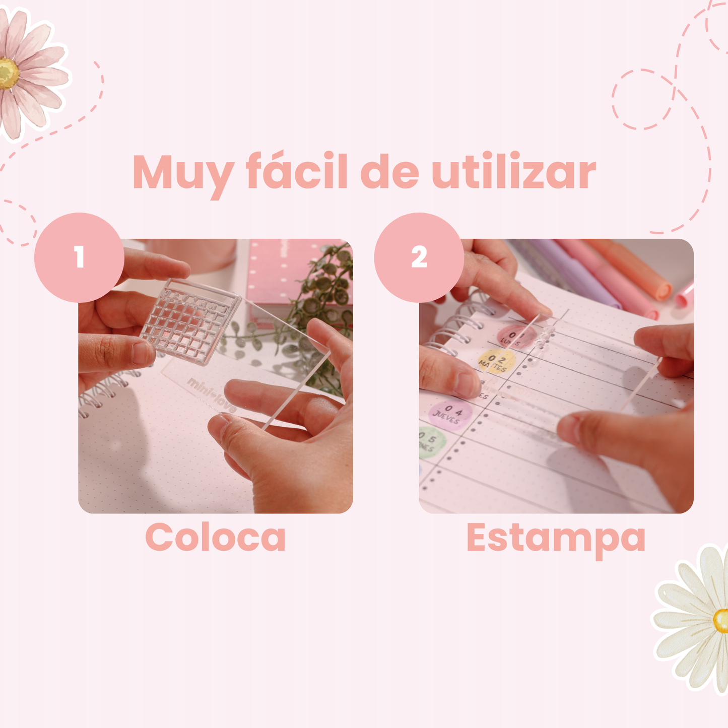 Plaquita de Acrílico para Sellos