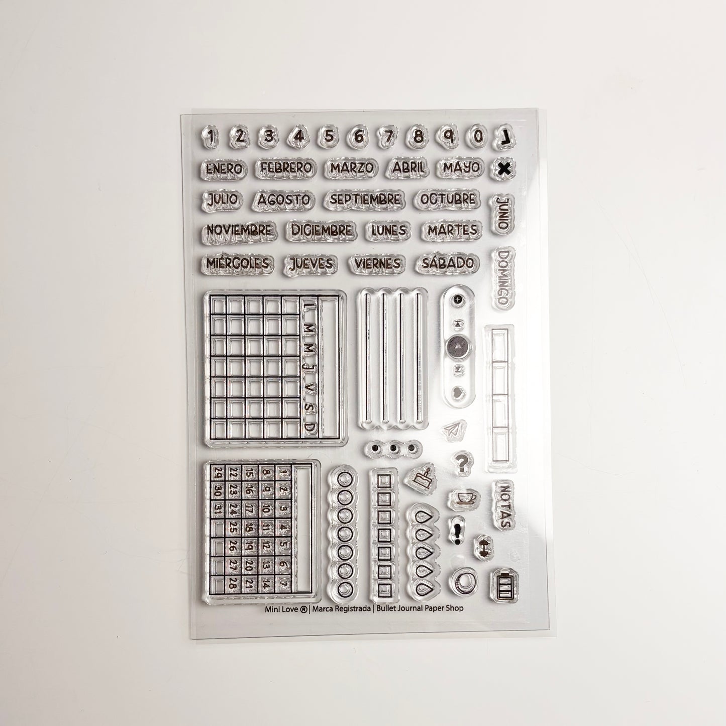 Sellos para Agenda Bullet Journal
