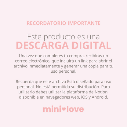 Bullet Journal Anual para Notion