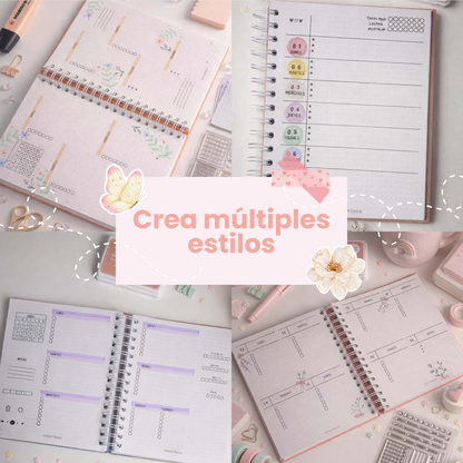 Sellos para Agenda Bullet Journal
